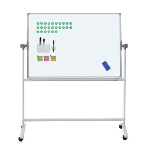Mobile Message Board Flipchart With Wheels Writing Flip Chart Stand Whiteboard Easel