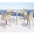 Import Modern balcony outdoor furniture Nordic Garden rattan chair wicker dining sets outdoor rattan table and chair set from China