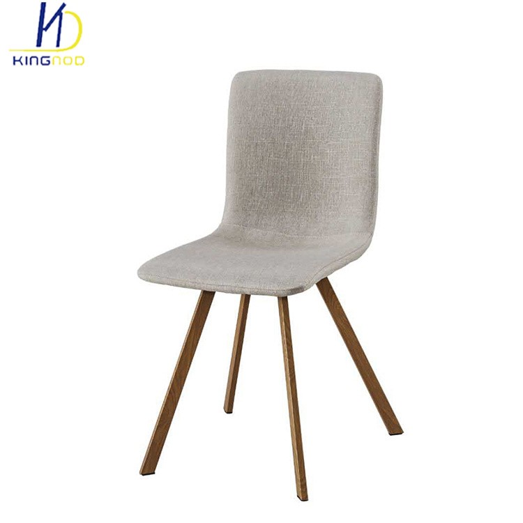 Modern Design Popular Restaurant Metal Frame Fabric Dining Chairs