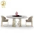 Import modern design  velvet fabric upholstered gold stainless steel frame luxury dining chair from China