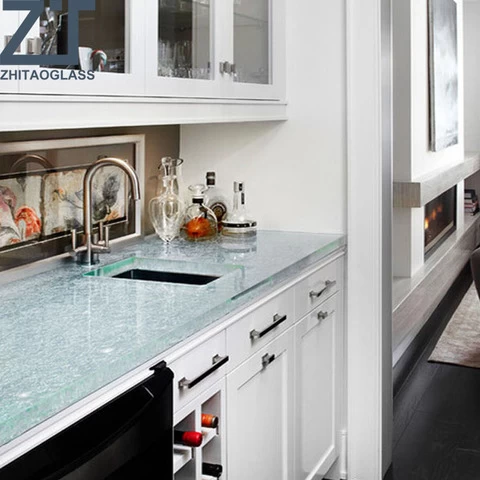 Modern Glass Granite kitchen countertops