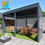 Modern house design pergola luxurious sun shade outdoor aluminium frame sunroom