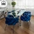 Import Modern light luxury simple salon makeup chair bedroom dresser stool back bubble shape chair from China