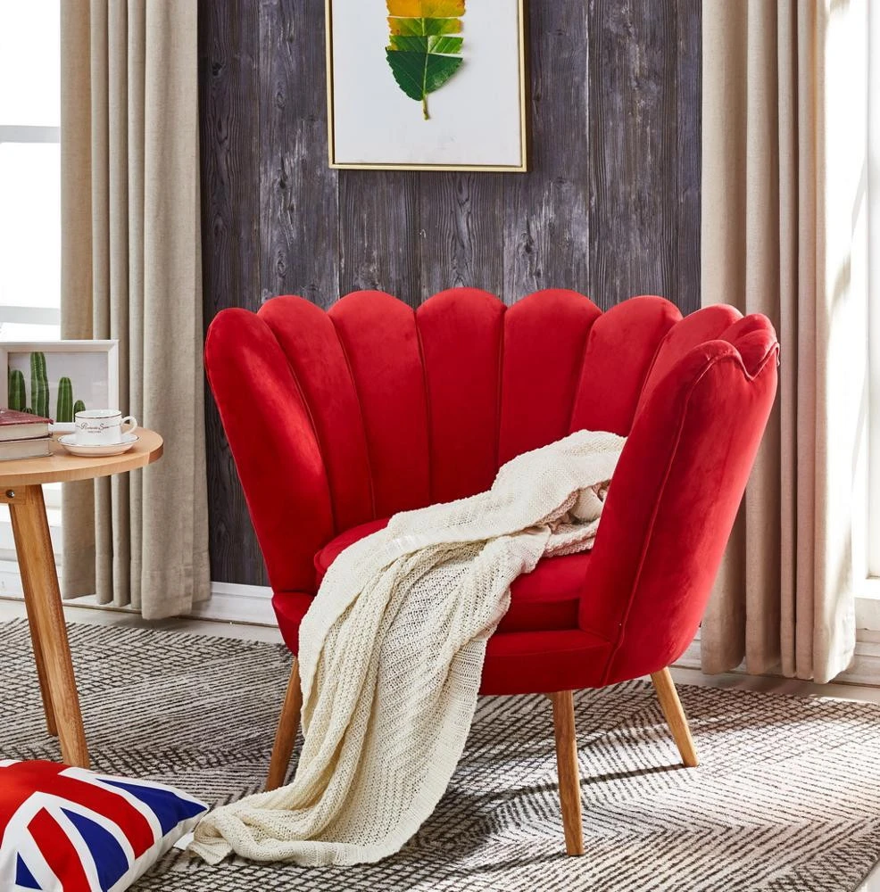 modern New living room furniture chesterfield velvet American style purple sofa