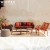 Import Modern Patio Villa Garden Rattan Sofa Chair Luxury Teak Wood Outdoor Weaving Rattan Sofa Set With Coffee Table from China