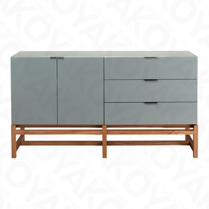 Modern Sideboard solid wood and lacquer, solid wood base