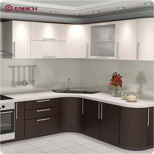 Modern style knock down matched color kitchen cabinet for sell