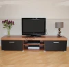 Modern TV Cabinet Stand With Shelf 2 Drawers Living Room Furniture Oak color-BB-4029