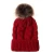 Import Mommy Baby Winter Hat Set Boy Girls Faux Fur Ribbed Knit Thick Pom Beanie Cap from China