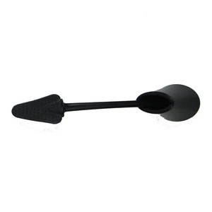 Most popular silicone toilet brush set with base flexible curved toilet brush shovel