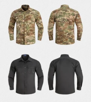 Multicolor Tactical Combat Sports Rip-Stop Custom Production Long Sleeve Shirt