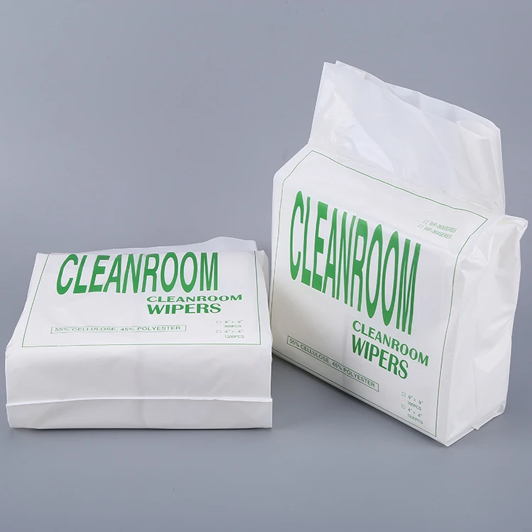 Multifunctional Cleaning 55% Woodpulp+45%polyester Wipes Cleanroom Industrial Use Wiper