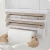 Import Multifunctional Kitchen Storage Rack Refrigerator Cling Film Cutting Paper Towel Hang Holder from China