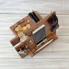 Multifunctional Mini wooden mobile phone rack can hang watches, glasses, keys, wallets and Decoration Storage Rack