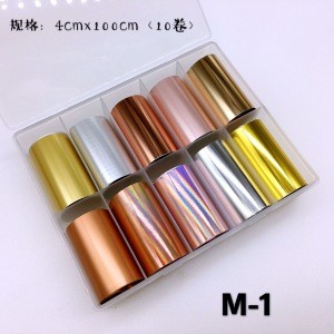 Nail Foil Rose Gold Starry Sky Nail Stickers Colorful Nail Art Foil Sticker Transfer Sticker
