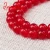 Import Natural Stone Beads Red Chalcedony Jades Round Loose Beads Making Necklace from China
