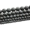Natural volcanic rock lava stone beads for sale