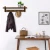 Import Natural wooden bamboo wall mounted metal coat rack from China