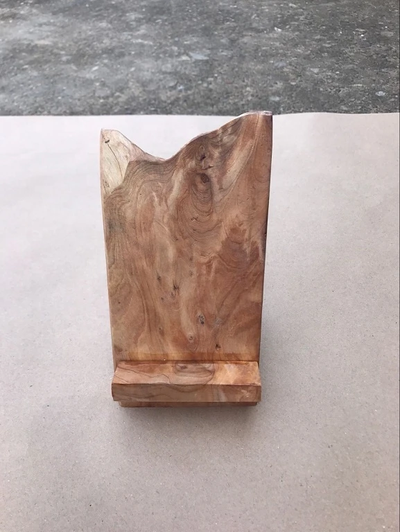 Naturally Handmade Wood Fir Root Phone Holder