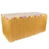 Nature Grass Table Skirts Hawaii Table Decoration for party decoration