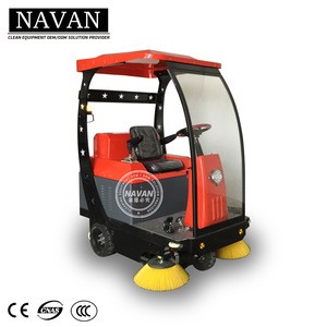 NAVAN Factory used ride on commercial electric mini road sweeper