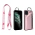 Import Necklace Cell Phone Case Chain  Neck Strap Wallet Mobile Phone Case For Iphone 11 Xs/XR/X/8/7/6 Plus Phone Cover from China