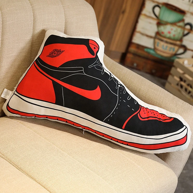 new arrival big basketball shoes shaped throw pillow