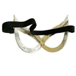 New arrival Zinc Alloy Metal Shiny Masquerade Party Mask with Rhinestone