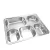Import New arrivals 2020 silver rectangular stainless steel food tray plate for restaurant equipment from China