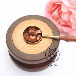 New arrivals modern  style double initial wax seal melting stove with custom design
