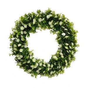 New artificial flower wreath for garden decoration