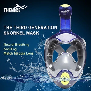 New Best Products Underwater Scuba diving equipment set  and Full Face Swimming  Snorkel Mask for breathing apparatus