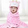 new blanket baby robe hooded animal baby bathrobe