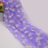 New Breathable Daisy Mesh Fabric 150cm Width 15 Colors Optional Soft Printing Clothing Wedding Dress Fabric for Summer Skirt