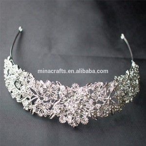 New design High Quality Handmade Bridal Crystal Crown For Wedding Pageant Crystal headwear wedding jewelry set
