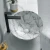 New design hydrographics transfer printing color feature bathroom wash basin sinks ceramic round shape art countertop basin