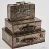 New design wooden old suitcase home decoration accessories vintage