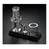 New petroleum equipment gift with oil tank crystal oil rig model for gift CL114