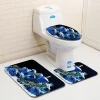New product New Supplier comfortable absorbent bath room Toilet rug mat set ,5 pieces bath rug ,bathroom carpet set