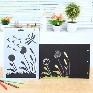 New promotion painting template plastic mylar stencil for teens