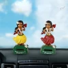New Solar Swinging Hawaiian Girl Doll Car Creative Ornaments Decoration Toys Hula Girl Swinging Ornaments For Car Dashboard