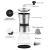 Import New Stainless Steel Adjustable Hand Crank Grinding Conical Ceramic Manual Coffee Grinder Mill With Ceramic Burrs from China