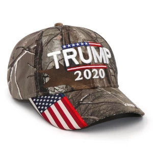 new style camouflage KAG Donald Trump Army caps with USA flag embroidery