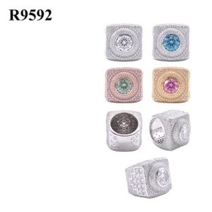 New Style Moissanite Stone Ring 4 carat Color Moissanite 925 Silver Rings Jewelry Women