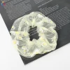 New transparent mesh embroidered small daisy large intestine hair circle girl head rope tie hair hair rope