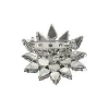 New Trendy High Quality Unique Silver Plating Thick Flower Pearl Brooch for Women