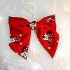 New wide - edged Mickey bow hair clip fabric art top clip simple cartoon lovely hair ornaments female