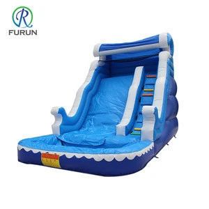 Newest design giant inflatable water slide with pool for adult