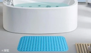 Non Slip Shower Bath Mat with Massage Style Foot Scrub Anti Slip PVC Bath Mat