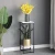 Import Nordic light luxury creative nice green plant stand living room marble top metal decorative flower pot flower stand from China